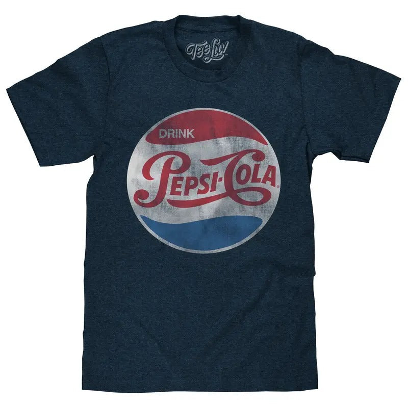 Pepsi Retro Logo Navy - Adult & Kids T-Shirts, Sweatshirts & Hoodies apparel design preview 1