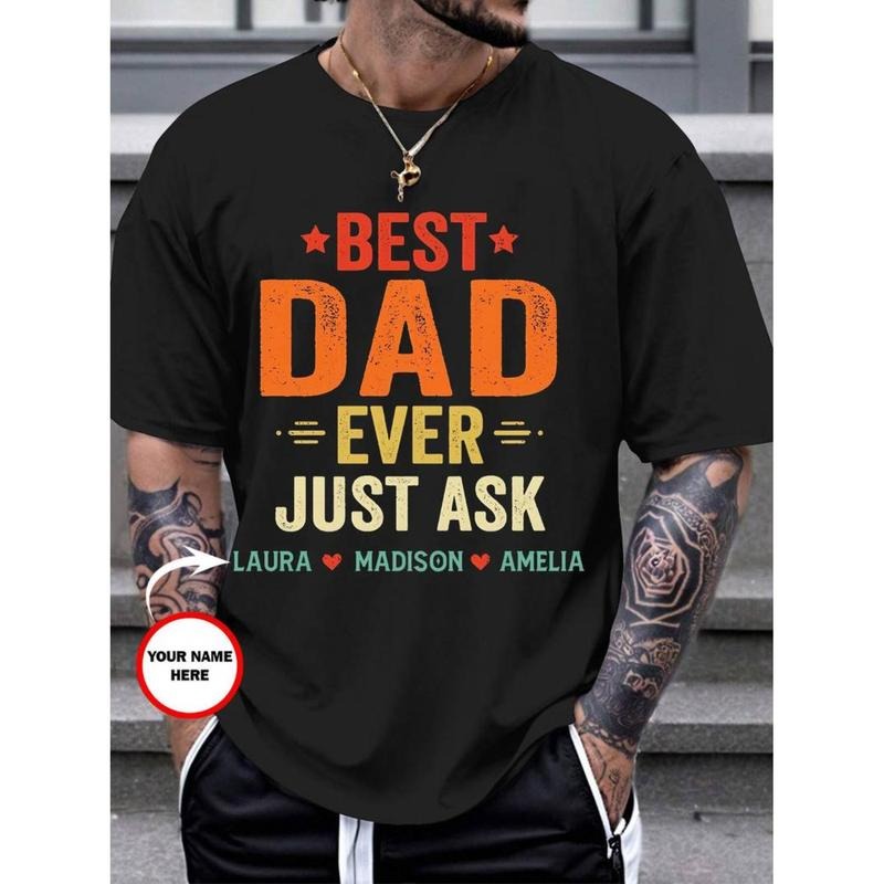 Personalized Dad Daddy 100% Cotton Create Your Own - Adult & Kids T-Shirts, Sweatshirts & Hoodies apparel design preview 1