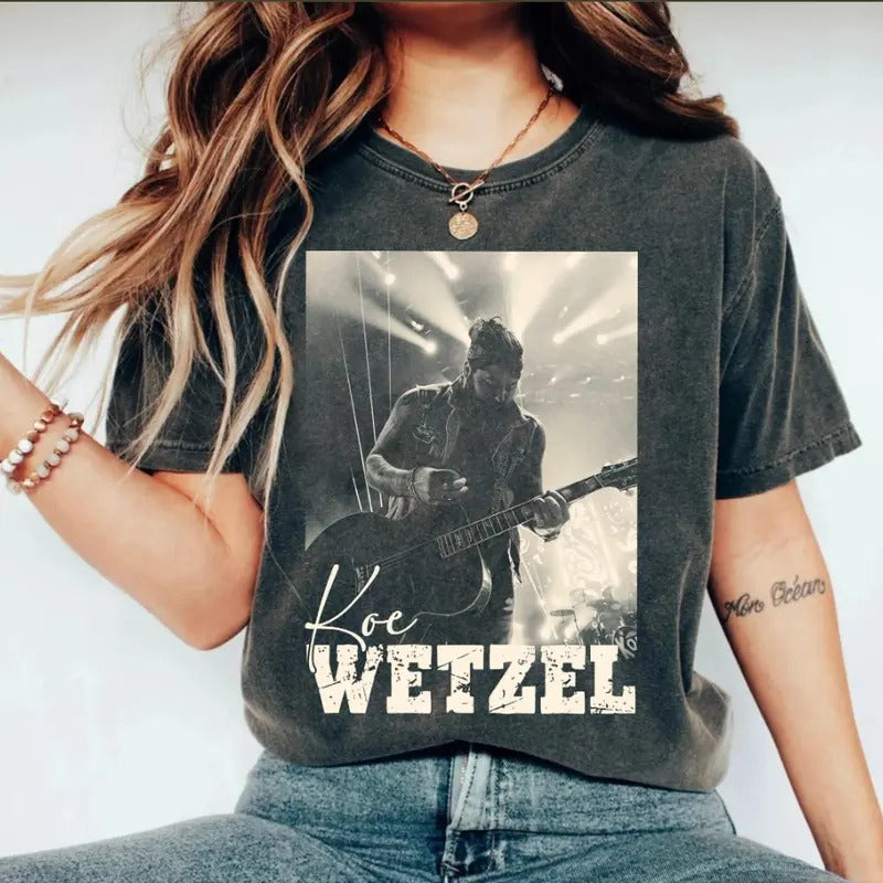 Personalized Funny Koe Wetzel 2024 Music Road Hell - Adult & Kids T-Shirts, Sweatshirts & Hoodies apparel design preview 1