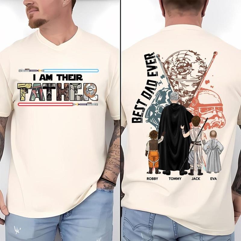 Personalized I Am Their Father Custom Dad Funny Name - Adult & Kids T-Shirts, Sweatshirts & Hoodies apparel design preview 1