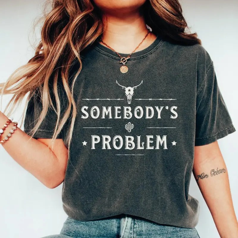Personalized Somebody'S Problem Country Concert Boho - Adult & Kids T-Shirts, Sweatshirts & Hoodies apparel design preview 1