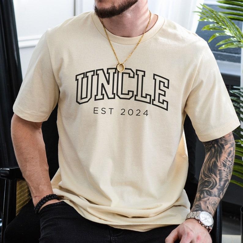 Personalized Uncle Est 2024 Custom Pregnancy - Adult & Kids T-Shirts, Sweatshirts & Hoodies apparel design preview 1