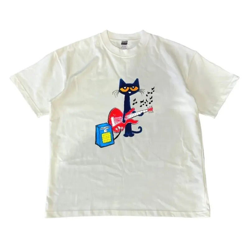 Pete Cat Playing Guitar Baby Cute BoyFriends - Adult & Kids T-Shirts, Sweatshirts & Hoodies apparel design preview 1