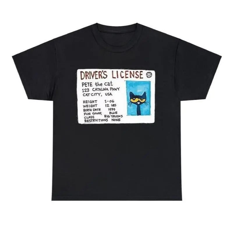 Pete Cat Driver Childhood Memories Cute Cartoon - Adult & Kids T-Shirts, Sweatshirts & Hoodies apparel design preview 1