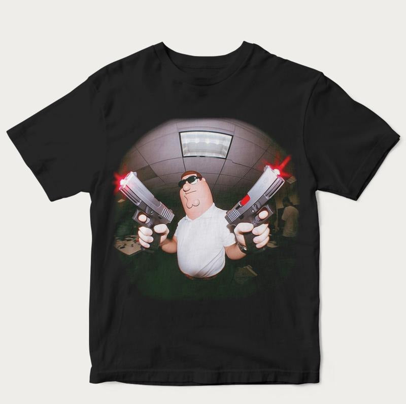 Peter Griffin Meme 90s Funny Cotton Medium Short - Adult & Kids T-Shirts, Sweatshirts & Hoodies apparel design preview 1