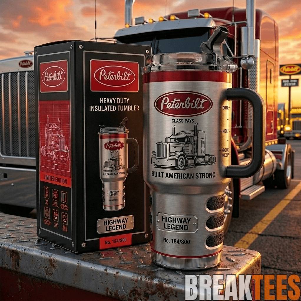 Peterbilt Highway Legend Limited Edition 40oz Tumbler - Adult & Kids T-Shirts, Sweatshirts & Hoodies apparel design preview 1