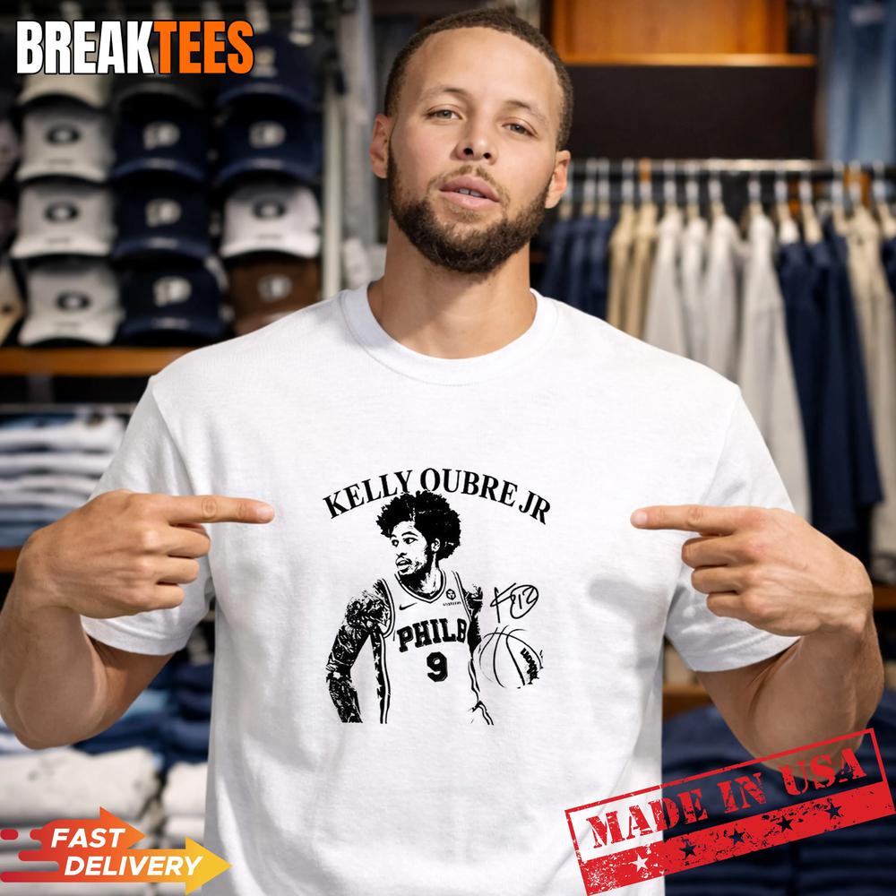Philadelphia 76ers Kelly Oubre Jr signature - Adult & Kids T-Shirts, Sweatshirts & Hoodies apparel design preview 1