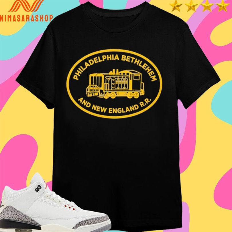Philadelphia Bethlehem And New England RR - Adult & Kids T-Shirts, Sweatshirts & Hoodies apparel design preview 1