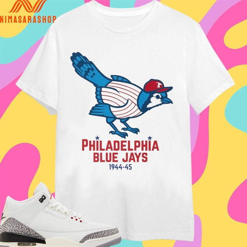 Philadelphia Blue Jays 44-45 Bella Canvas - Adult & Kids T-Shirts, Sweatshirts & Hoodies apparel design preview 1