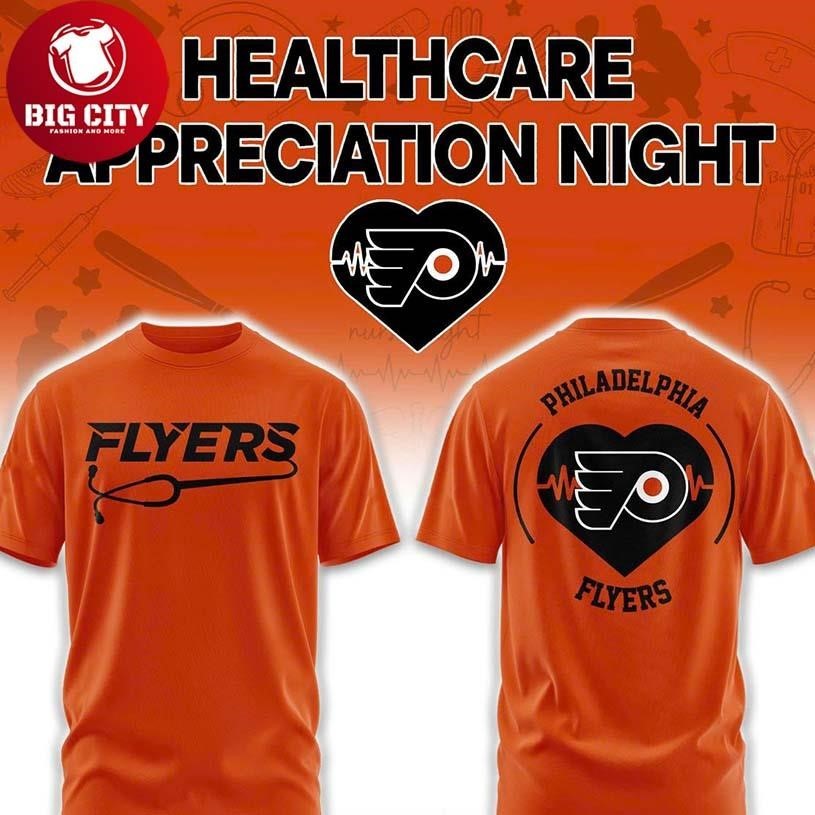 Philadelphia Flyers Healthcare Appreciation x NHL - Adult & Kids T-Shirts, Sweatshirts & Hoodies apparel design preview 1