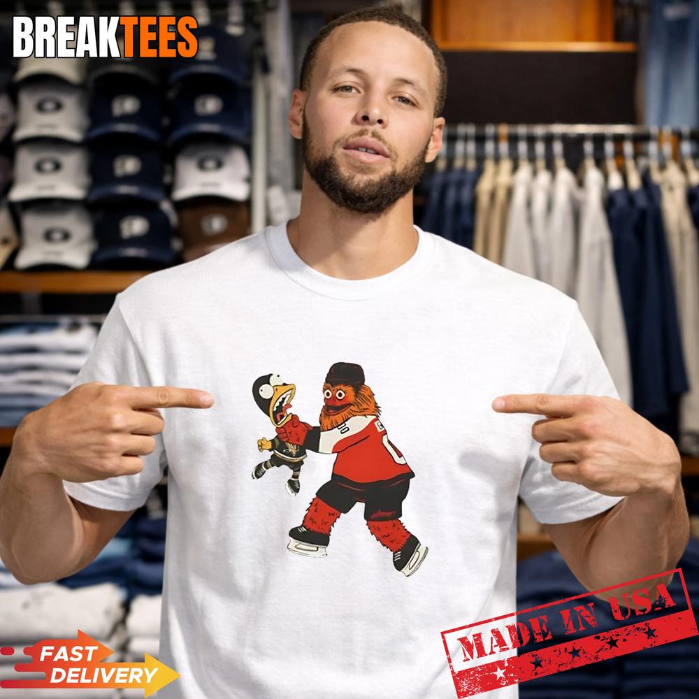 Philadelphia Flyers NHL Playoffs 2026 Gritty mascot - Adult & Kids T-Shirts, Sweatshirts & Hoodies apparel design preview 1