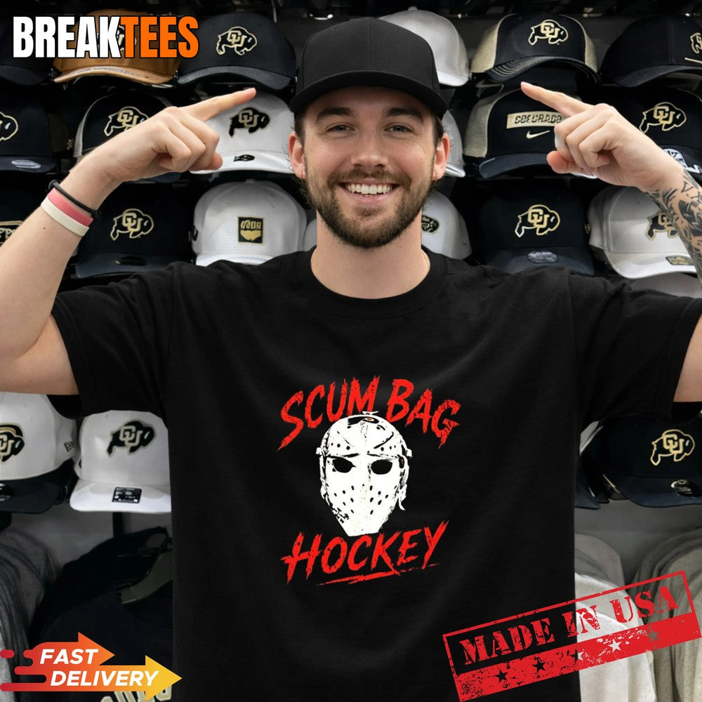 Philadelphia Flyers NHL ScumBag hockey mask off - Adult & Kids T-Shirts, Sweatshirts & Hoodies apparel design preview 1
