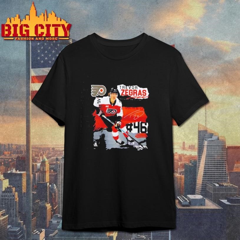 Philadelphia Flyers Trevor Zegras Fresh Ice - Adult & Kids T-Shirts, Sweatshirts & Hoodies apparel design preview 1