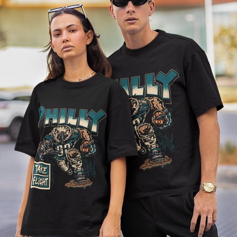 Philadelphia Football Vintage Retro Casual Cotton - Adult & Kids T-Shirts, Sweatshirts & Hoodies apparel design preview 1