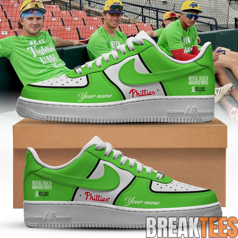 Philadelphia Phillies Mental Health Awareness Month - Adult & Kids T-Shirts, Sweatshirts & Hoodies apparel design preview 1