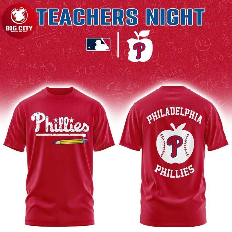 Philadelphia Phillies Teacher Appreciation Night 2026 - Adult & Kids T-Shirts, Sweatshirts & Hoodies apparel design preview 1