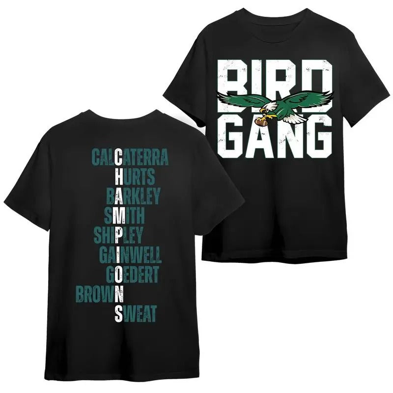 Philadenphia Football Bird Gang Supp Bowl LIX 2025 - Adult & Kids T-Shirts, Sweatshirts & Hoodies apparel design preview 1