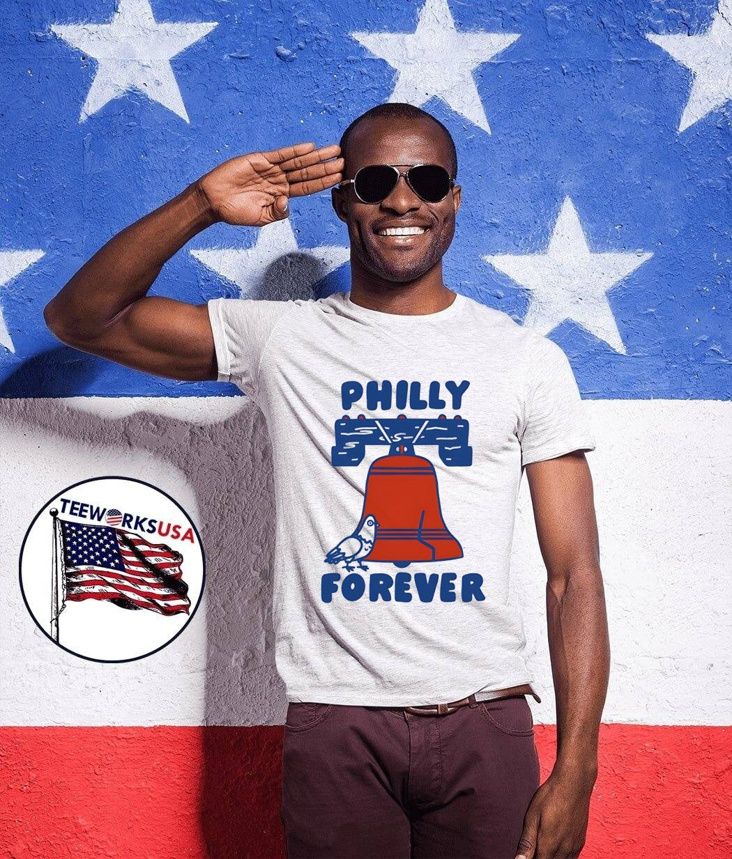 Philly Forever Liberty Bell Pigeon - Adult & Kids T-Shirts, Sweatshirts & Hoodies apparel design preview 1