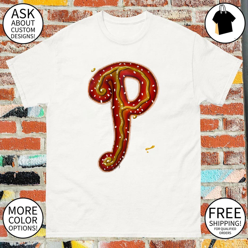 Philly Pretzel Philadelphia Phillies Baseball MLB - Adult & Kids T-Shirts, Sweatshirts & Hoodies apparel design preview 1