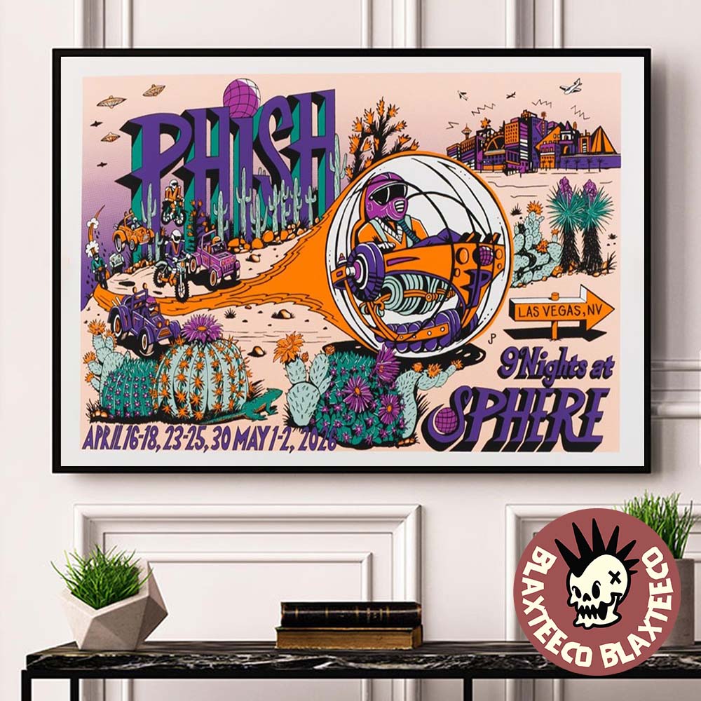 Phish Las Vegas 2026 Second Weekend Gig Poster Wild - Adult & Kids T-Shirts, Sweatshirts & Hoodies apparel design preview 1