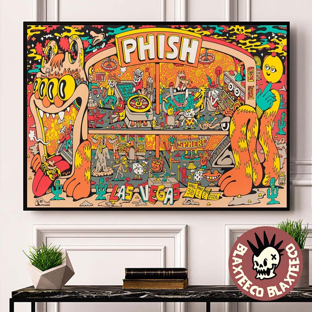 Phish Live At Sphere Las Vegas 2026 Final Weekend - Adult & Kids T-Shirts, Sweatshirts & Hoodies apparel design preview 1