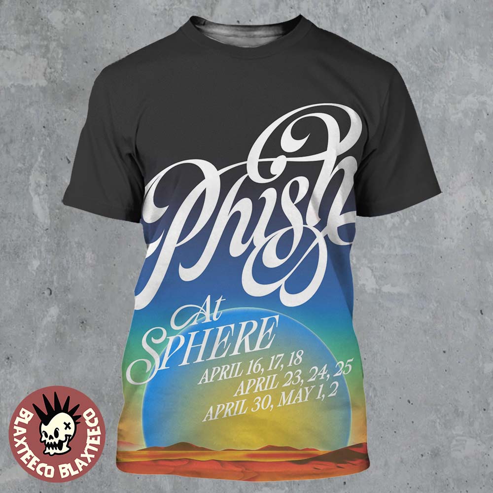 Phish Live At Sphere Las Vegas 2026 On April And May - Adult & Kids T-Shirts, Sweatshirts & Hoodies apparel design preview 1