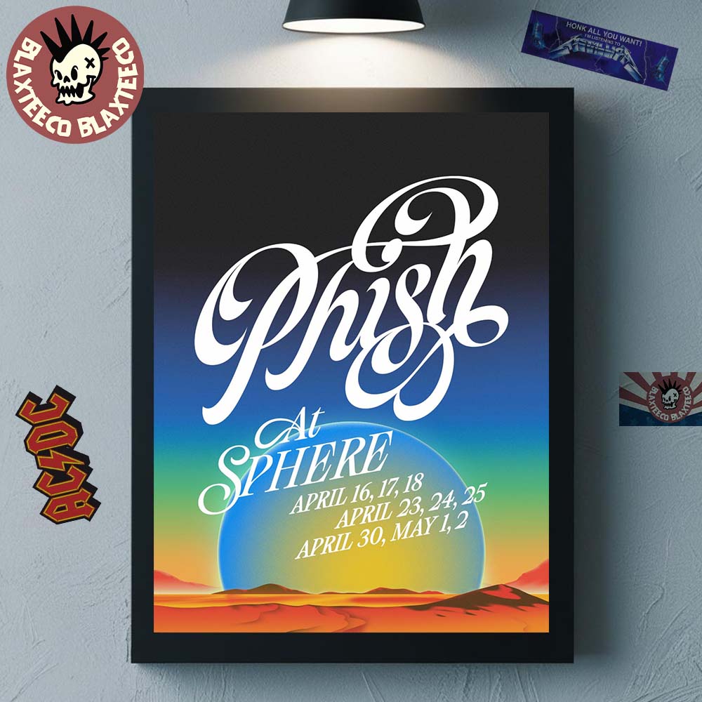 Phish Live At Sphere Las Vegas 2026 On April And May - Adult & Kids T-Shirts, Sweatshirts & Hoodies apparel design preview 1
