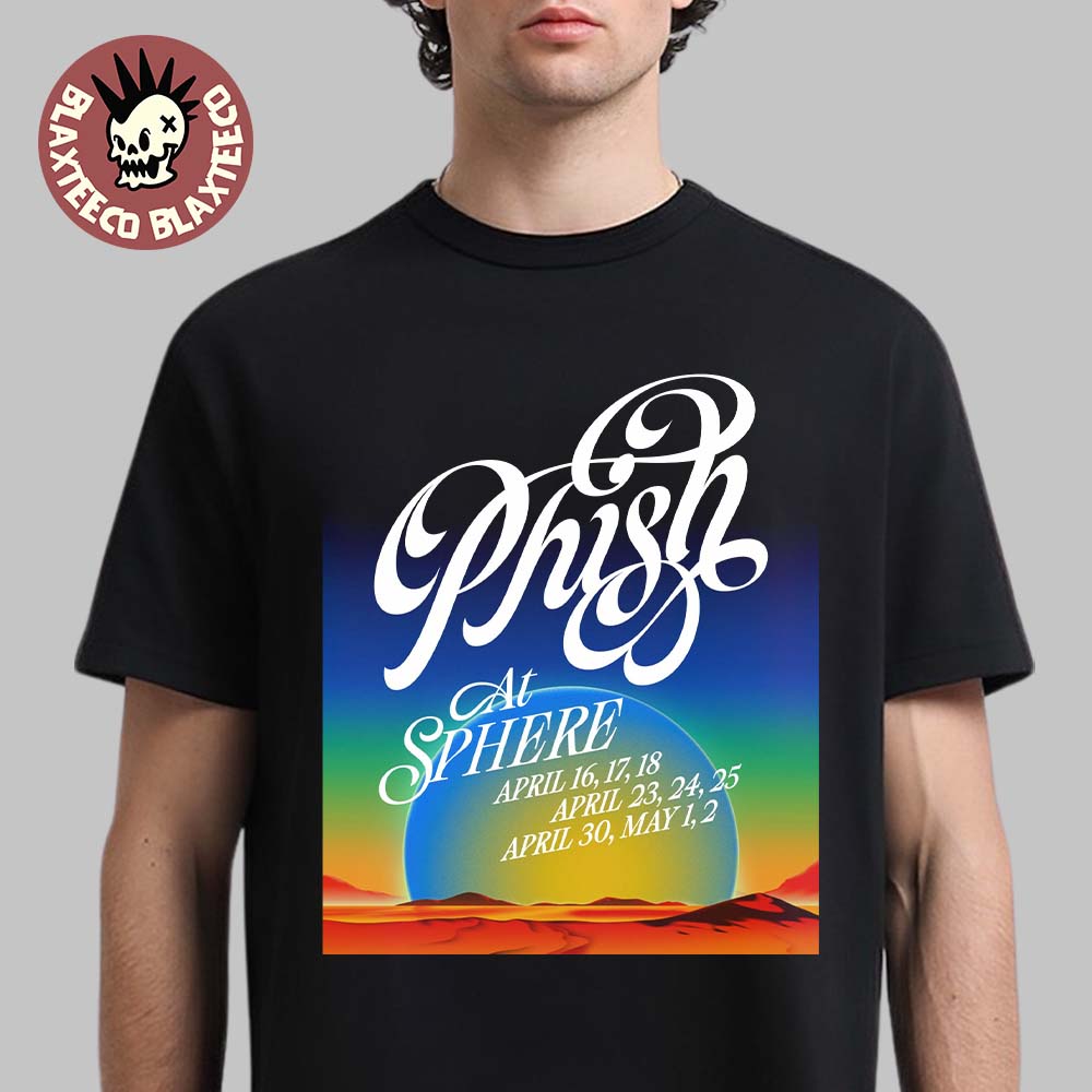Phish Live At Sphere Las Vegas 2026 On April And May - Adult & Kids T-Shirts, Sweatshirts & Hoodies apparel design preview 1