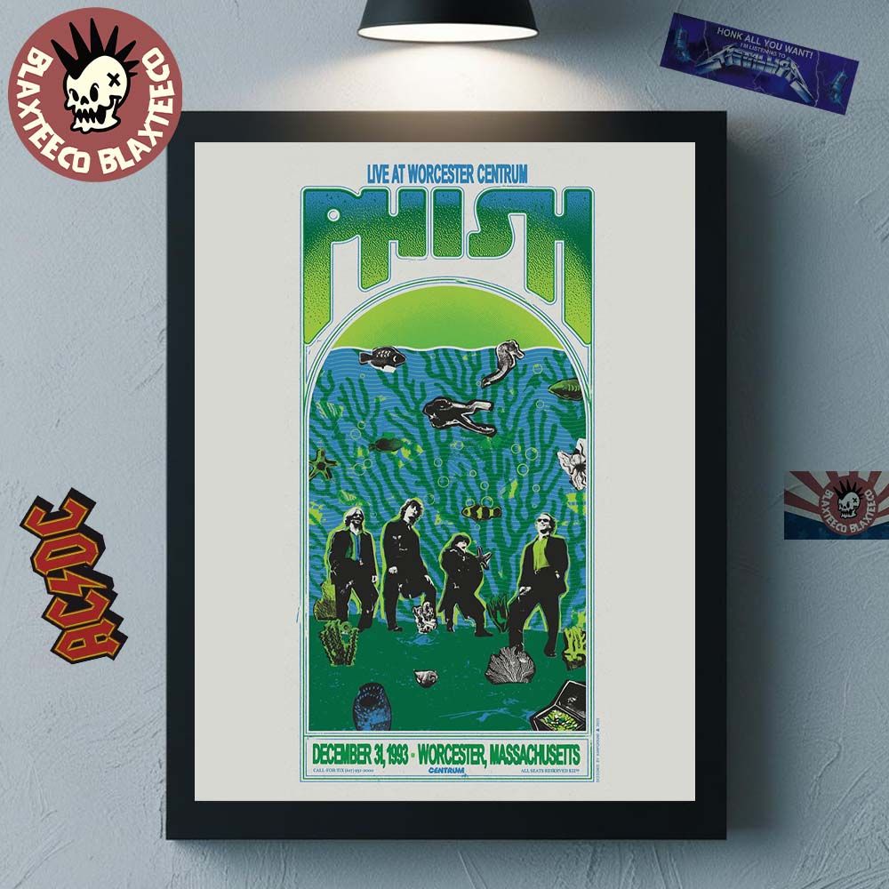 Phish New Year's Eve 1993 Live At Worcester Centrum - Adult & Kids T-Shirts, Sweatshirts & Hoodies apparel design preview 1