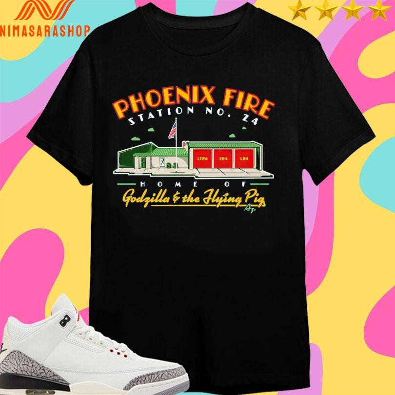Phoenix Fire Station No 24 Home Of Godzilla And The - Adult & Kids T-Shirts, Sweatshirts & Hoodies apparel design preview 1