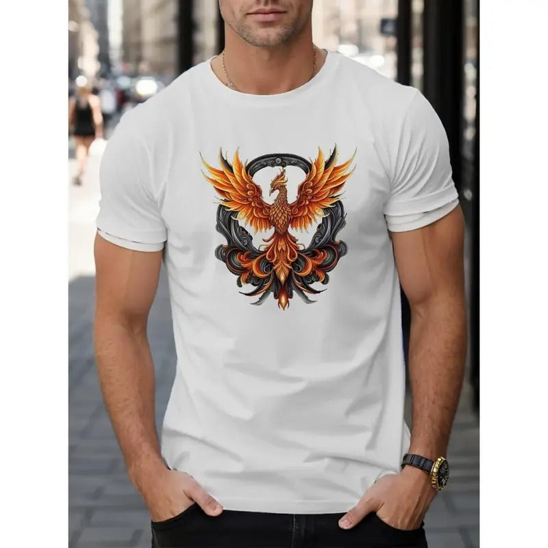 Phoenix Print Casual Short Sleeve Summer Made USA - Adult & Kids T-Shirts, Sweatshirts & Hoodies apparel design preview 1