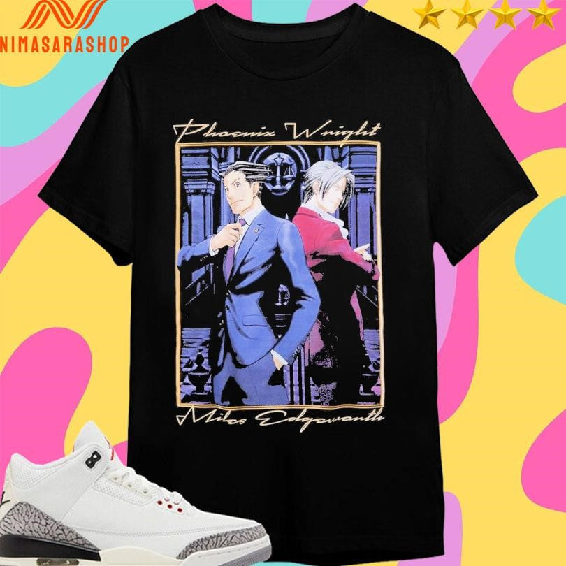 Phoenix Wright Ace Attorney And Miles - Adult & Kids T-Shirts, Sweatshirts & Hoodies apparel design preview 1