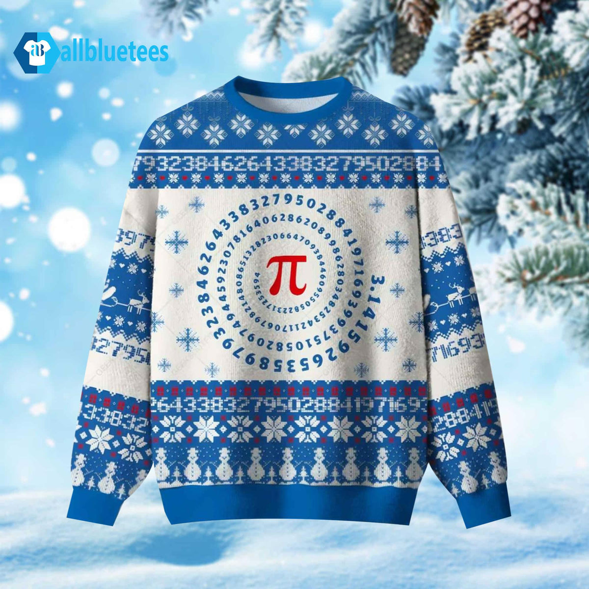 Pi Number Ugly Christmas Sweater - Holiday Gift product image