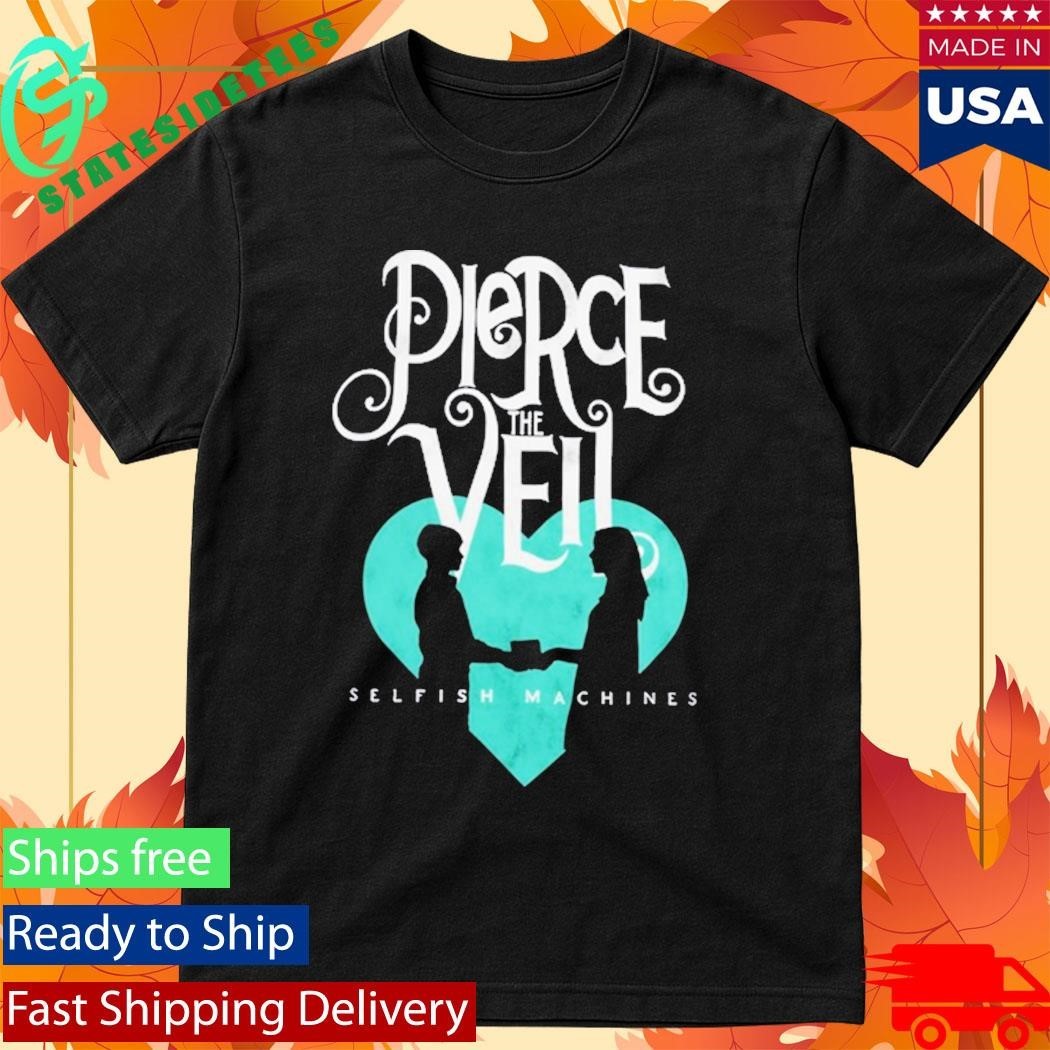 Pierce The Veil Selfish Machines Logo Heart Stack - Adult & Kids T-Shirts, Sweatshirts & Hoodies apparel design preview 1