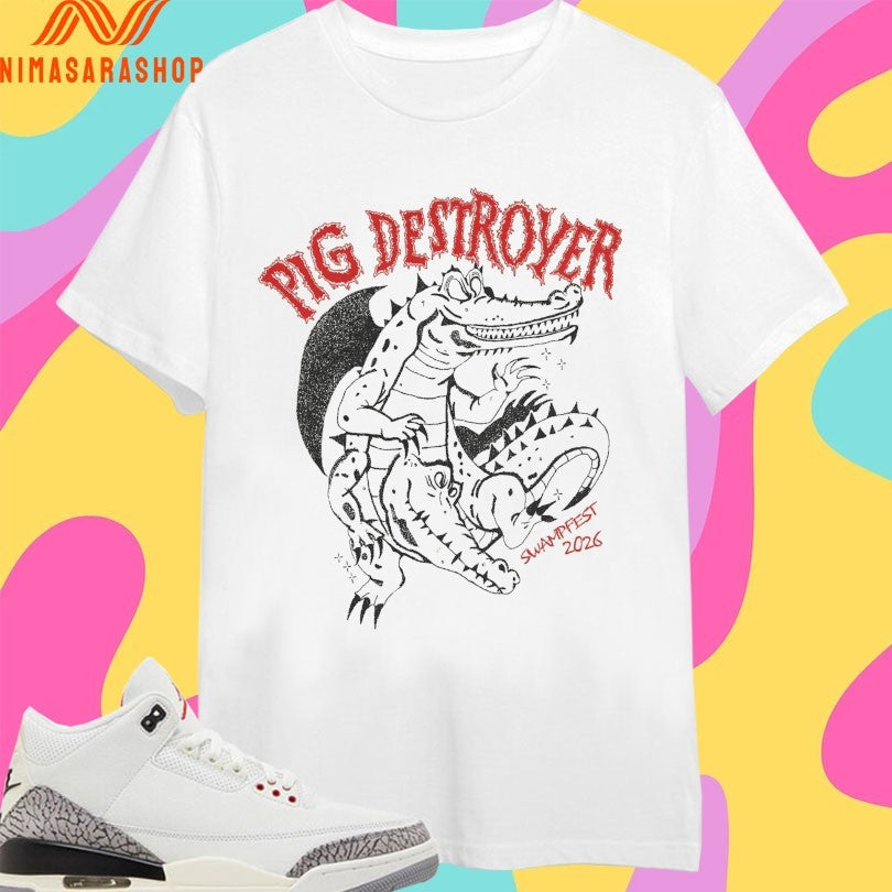 Pig Destroyer Swampfest 2026 - Adult & Kids T-Shirts, Sweatshirts & Hoodies apparel design preview 1