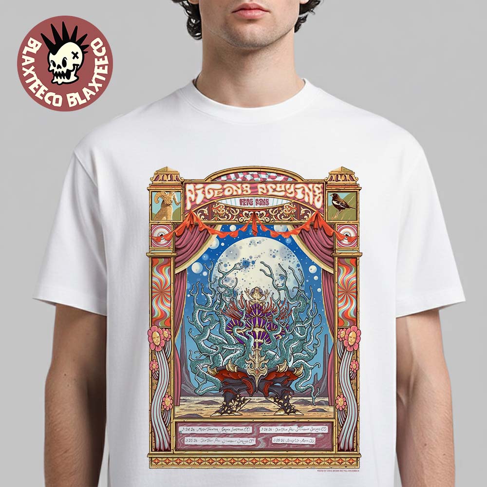 Pigeons Playing Ping Pong Colorado 2026 Run Shows - Adult & Kids T-Shirts, Sweatshirts & Hoodies apparel design preview 1
