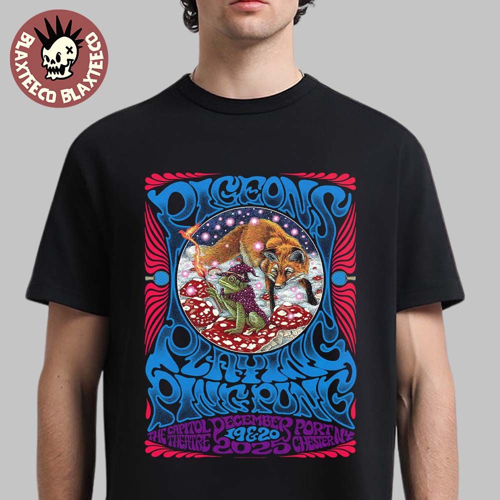 Pigeons Playing Ping Pong Port Chester New York 2025 - Adult & Kids T-Shirts, Sweatshirts & Hoodies apparel design preview 1