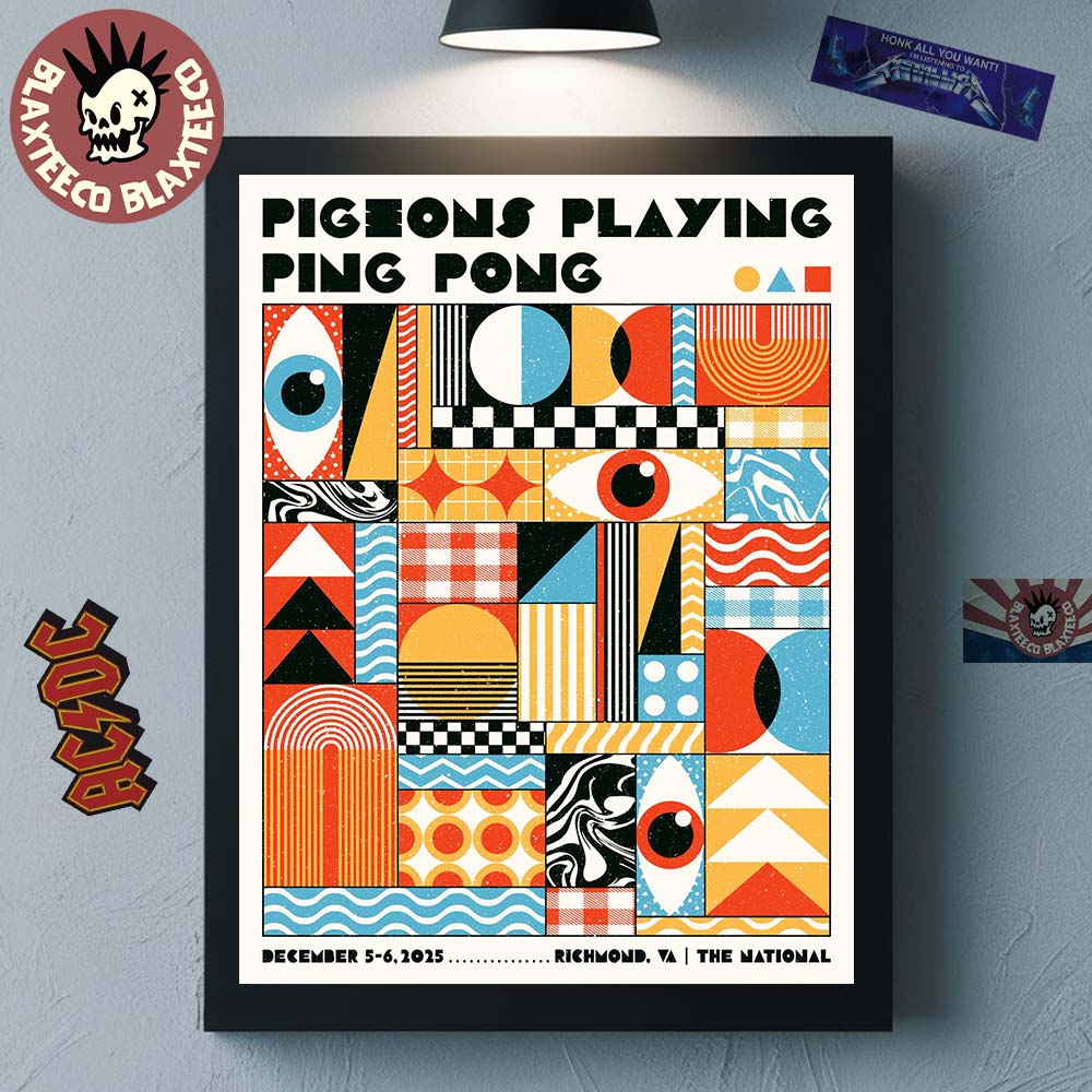 Pigeons Playing Ping Pong Richmond Virginia 2025 - Adult & Kids T-Shirts, Sweatshirts & Hoodies apparel design preview 1