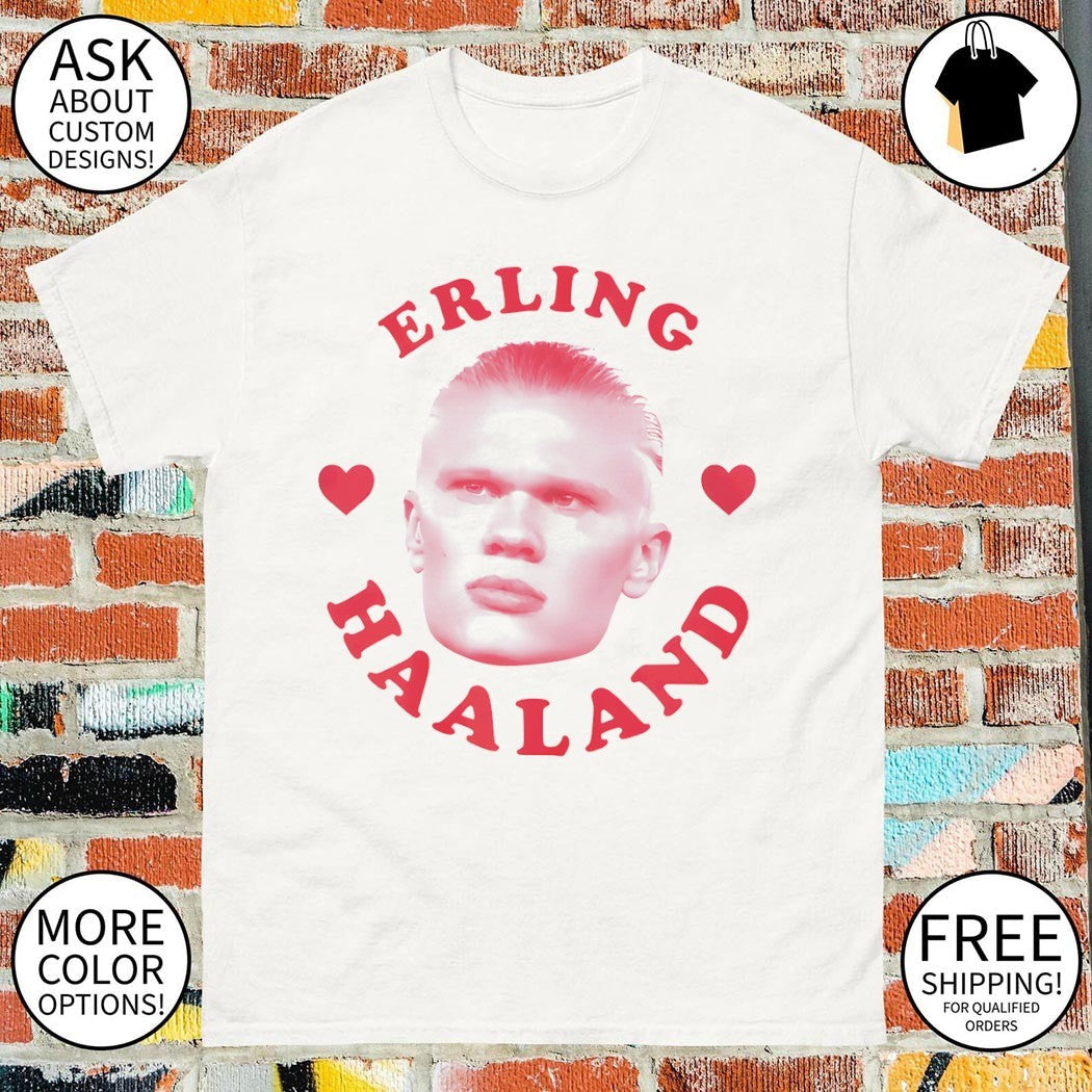 Pink Erling Haaland Norway Football World Cup 2026 - Adult & Kids T-Shirts, Sweatshirts & Hoodies apparel design preview 1