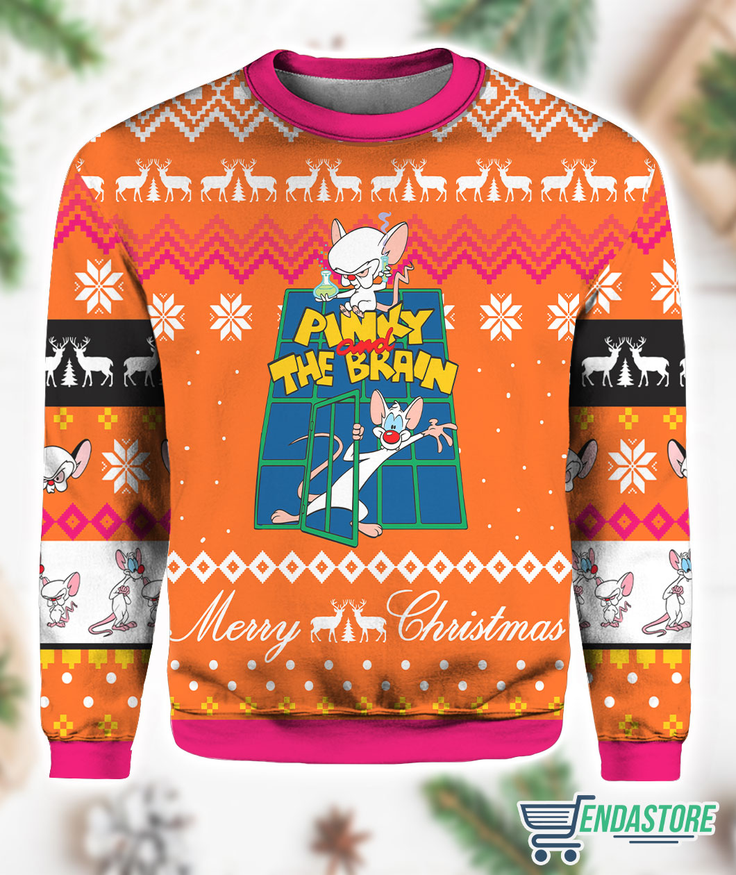 Pinky the Brain Merry 3D Christmas Sweater - Holiday Gift product image 3