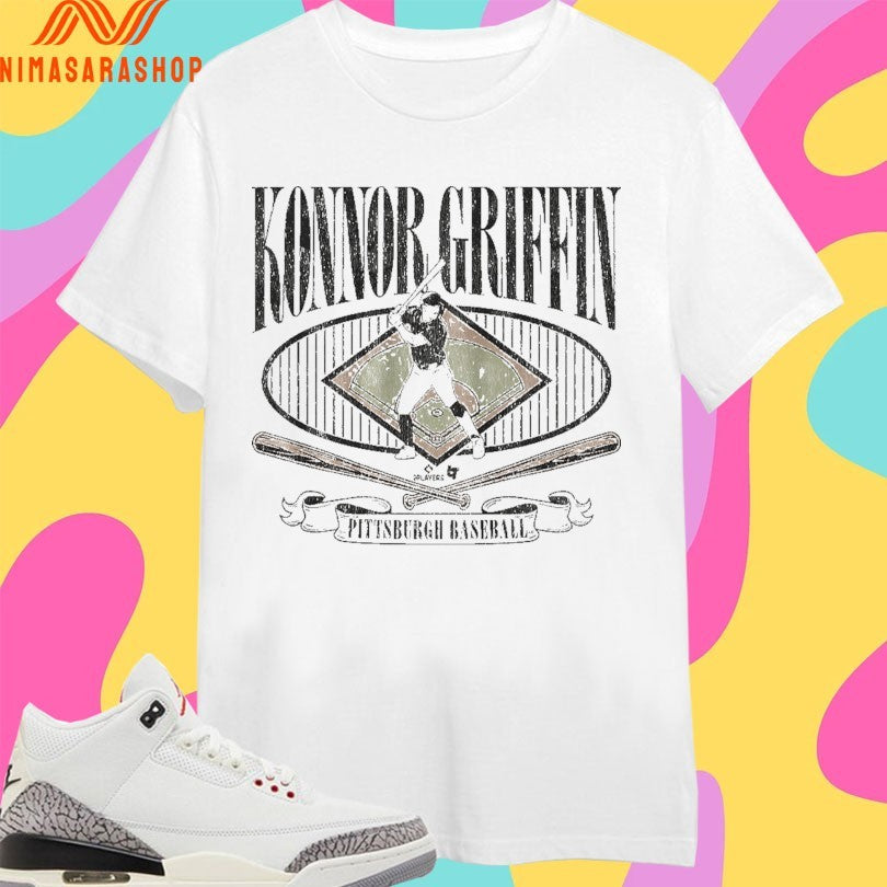 Pittsburgh Pirates Baseball Konnor Griffin Diamond - Adult & Kids T-Shirts, Sweatshirts & Hoodies apparel design preview 1