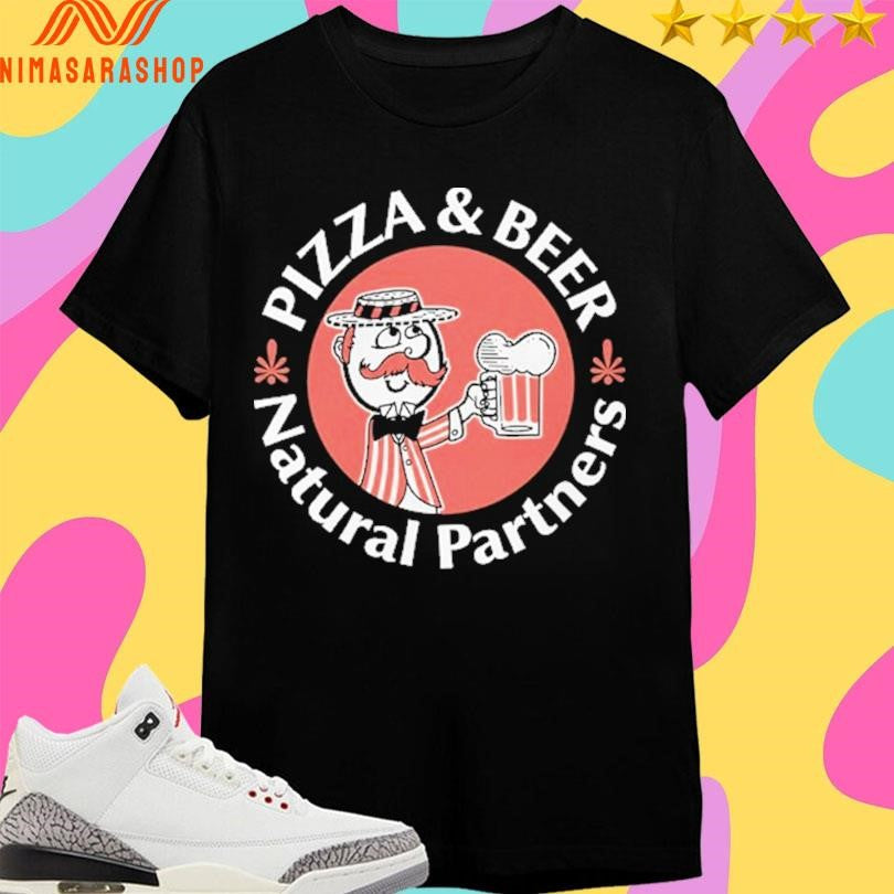Pizza And Beer Natural Partners - Adult & Kids T-Shirts, Sweatshirts & Hoodies apparel design preview 1