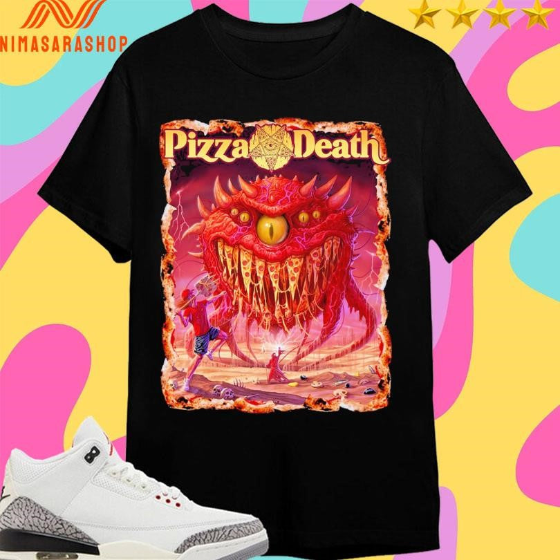 Pizza Death World Doughmination - Adult & Kids T-Shirts, Sweatshirts & Hoodies apparel design preview 1