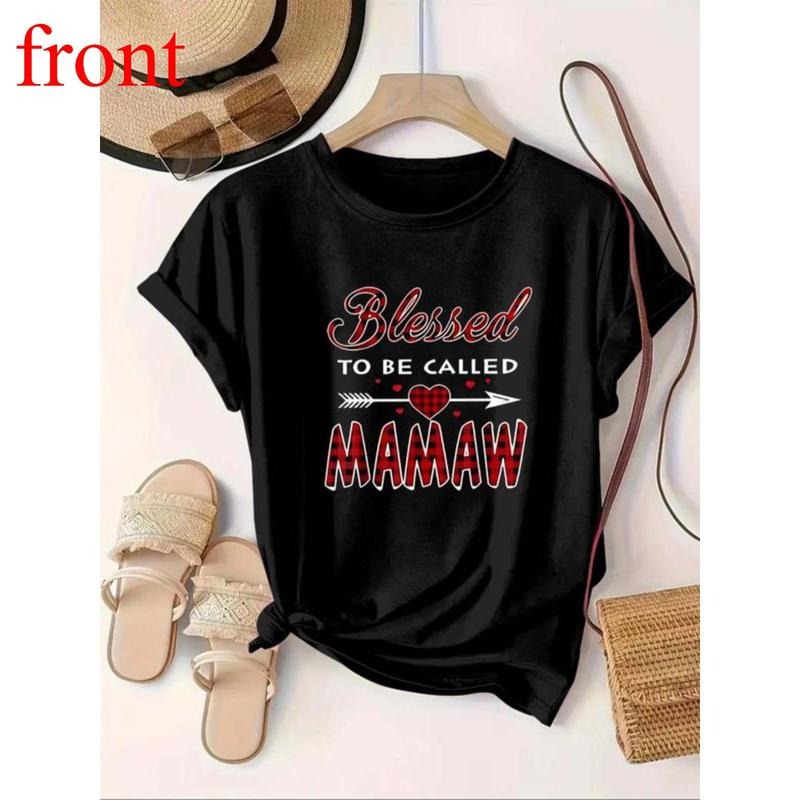 Plaid Letter Print Round Neck Casual Short Sleeve - Adult & Kids T-Shirts, Sweatshirts & Hoodies apparel design preview 1