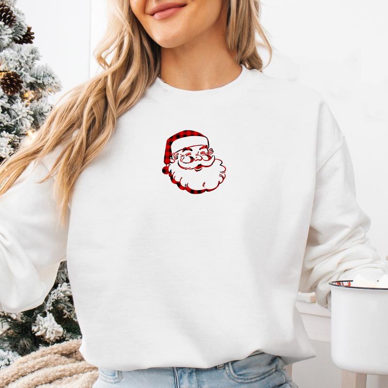 'Plaid Santa' - Adult & Kids T-Shirts, Sweatshirts & Hoodies apparel design preview 1