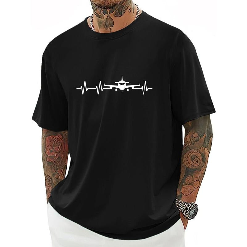 Plane Print Casual Crew Neck Short Sleeve Comfy - Adult & Kids T-Shirts, Sweatshirts & Hoodies apparel design preview 1