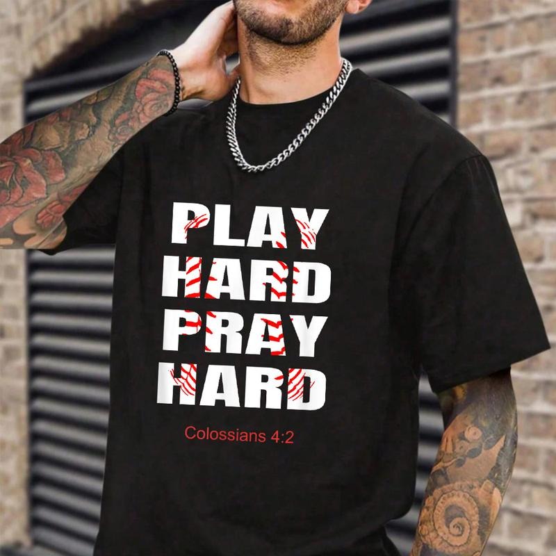 Play Hard Pray Christian Athletic Casual Crew Neck - Adult & Kids T-Shirts, Sweatshirts & Hoodies apparel design preview 1