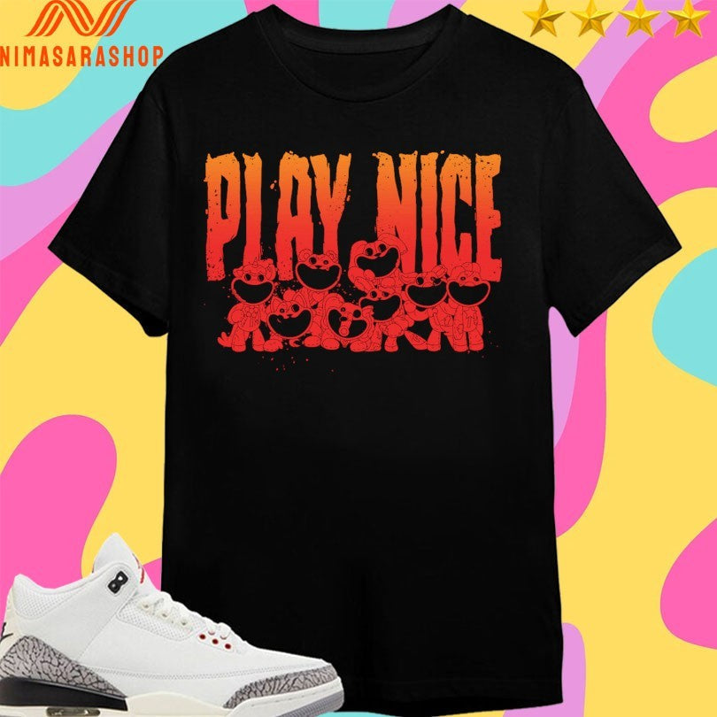 Play Nice Ruined Smiling Critters - Adult & Kids T-Shirts, Sweatshirts & Hoodies apparel design preview 1