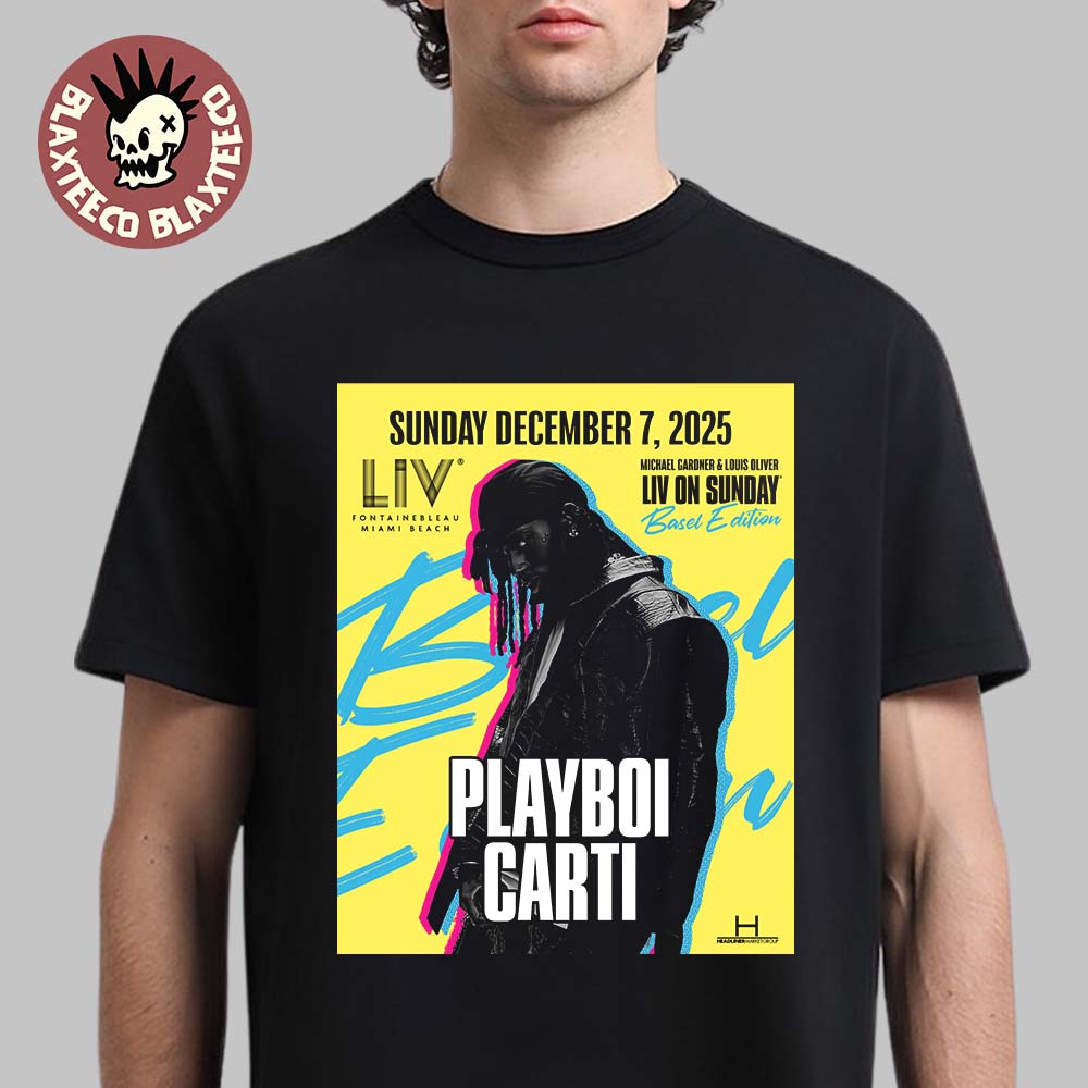 Playboi Carti Live At LIV Miami On December 7 2025 - Adult & Kids T-Shirts, Sweatshirts & Hoodies apparel design preview 1