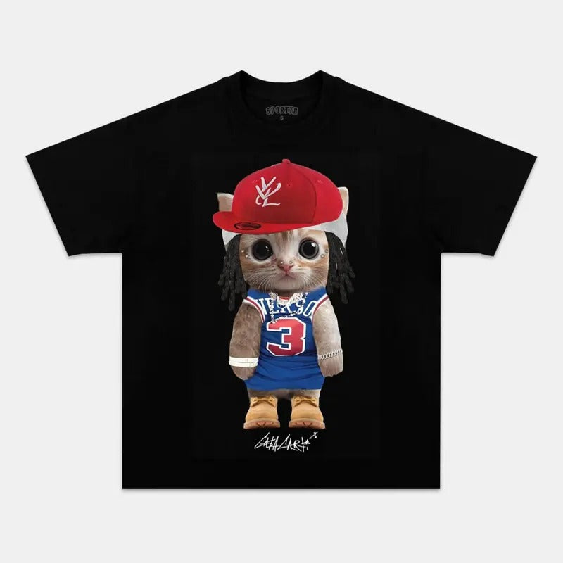 Playboi Funny Catri Cat Meme Collab Vintage 90s Rap - Adult & Kids T-Shirts, Sweatshirts & Hoodies apparel design preview 1